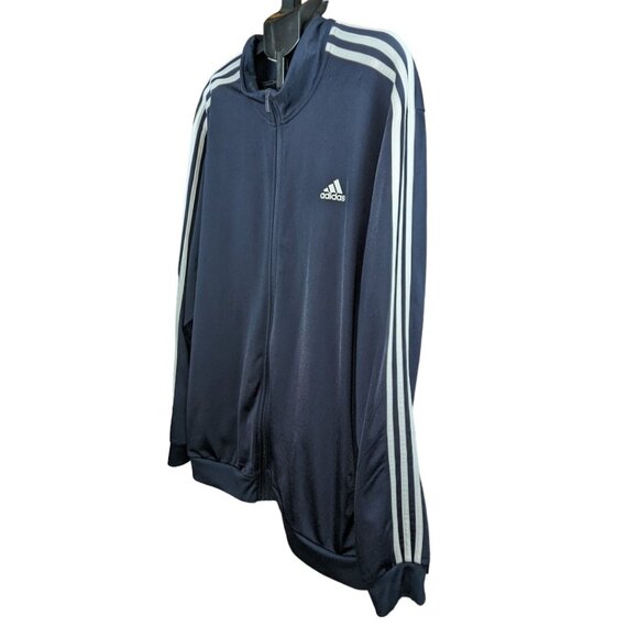 Adidas Track Jacket Big and Tall 3XL Zip Warmup Men's Sporting Lightweight - Picture 2 of 9